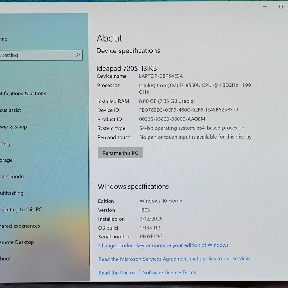 Lenovo IdeaPad 720S 13